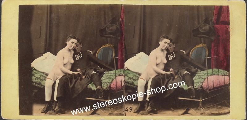 1860s Vintage Porn - Stereoskopie - Shop - pornografische Stereofotos Stereoviews um 1860  coloriert hand tinted Porno Hardcore Genre Vintage Ficken Fuck Puff Bordell